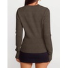 ZESICA Women’s Fall Zipper Pullover Sweaters 2026 Cozy Ribbed Knit Tops(Brown)