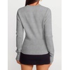 ZESICA Women’s Fall Zipper Pullover Sweaters 2026 Cozy Ribbed Knit Tops(Grey)