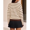 ZESICA Womens Long Sleeve Bow Sweaters Pullover Knit Tops 2026 Fall Clothes(Beige)