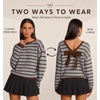 ZESICA Womens Long Sleeve Bow Sweaters Pullover Knit Tops 2026 Fall Clothes(Grey)