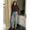 ZESICA Women’s Long Sleeve Bussiness Casual Fashion Knit Sweater Tops(Coffee)