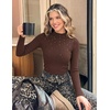 ZESICA Women’s Long Sleeve Bussiness Casual Fashion Knit Sweater Tops(Taupe)