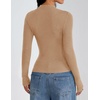 ZESICA Women’s Long Sleeve Bussiness Casual Fashion Knit Sweater Tops(Toffee)