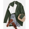 ZESICA Womens Fall Fashion Open Front Cardigan Sweaters(Green)