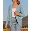 ZESICA Womens Fall Fashion Open Front Cardigan Sweaters(Mint)