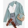 ZESICA Womens Fall Fashion Open Front Cardigan Sweaters(Mint)