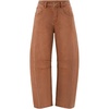 ZESICA 2026 Barrel Jeans for Women Trendy Wide Leg Pants(Caramel)