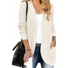 ZESICA Womens Fall Fashion Open Front Cardigan Sweaters(Apricot)