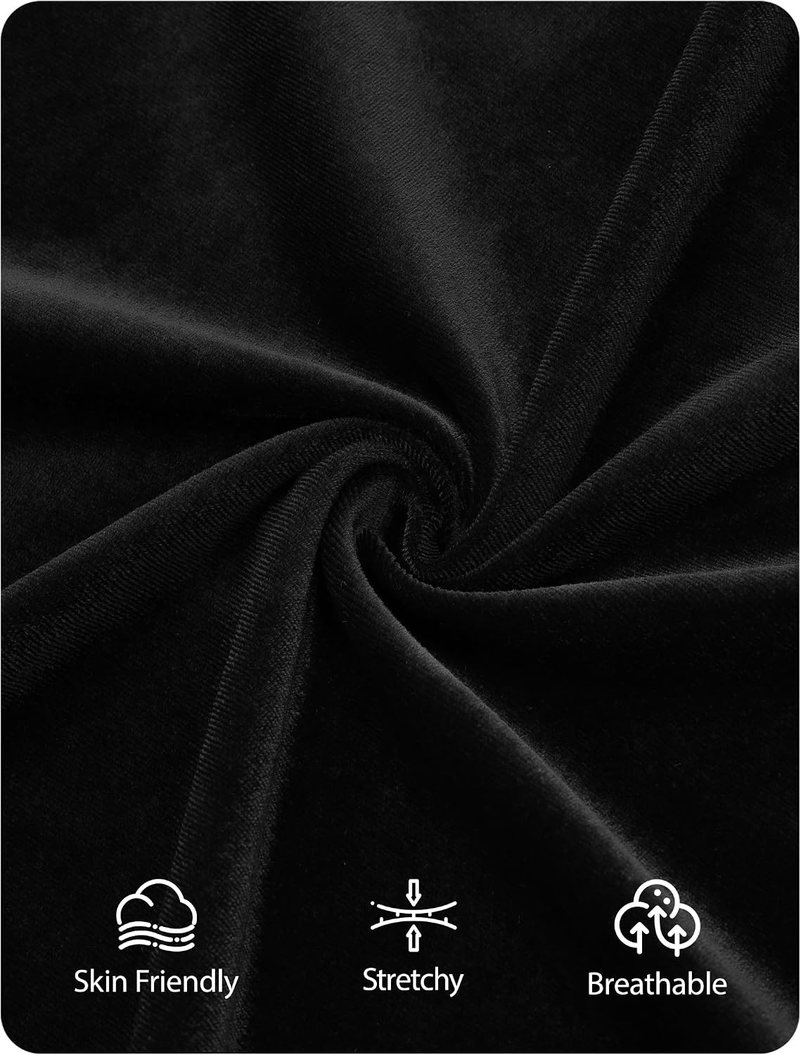 image:imageZESICA Womens Velvet Long Sleeve Off Shoulder Formal Bodycon Maxi DressBlack