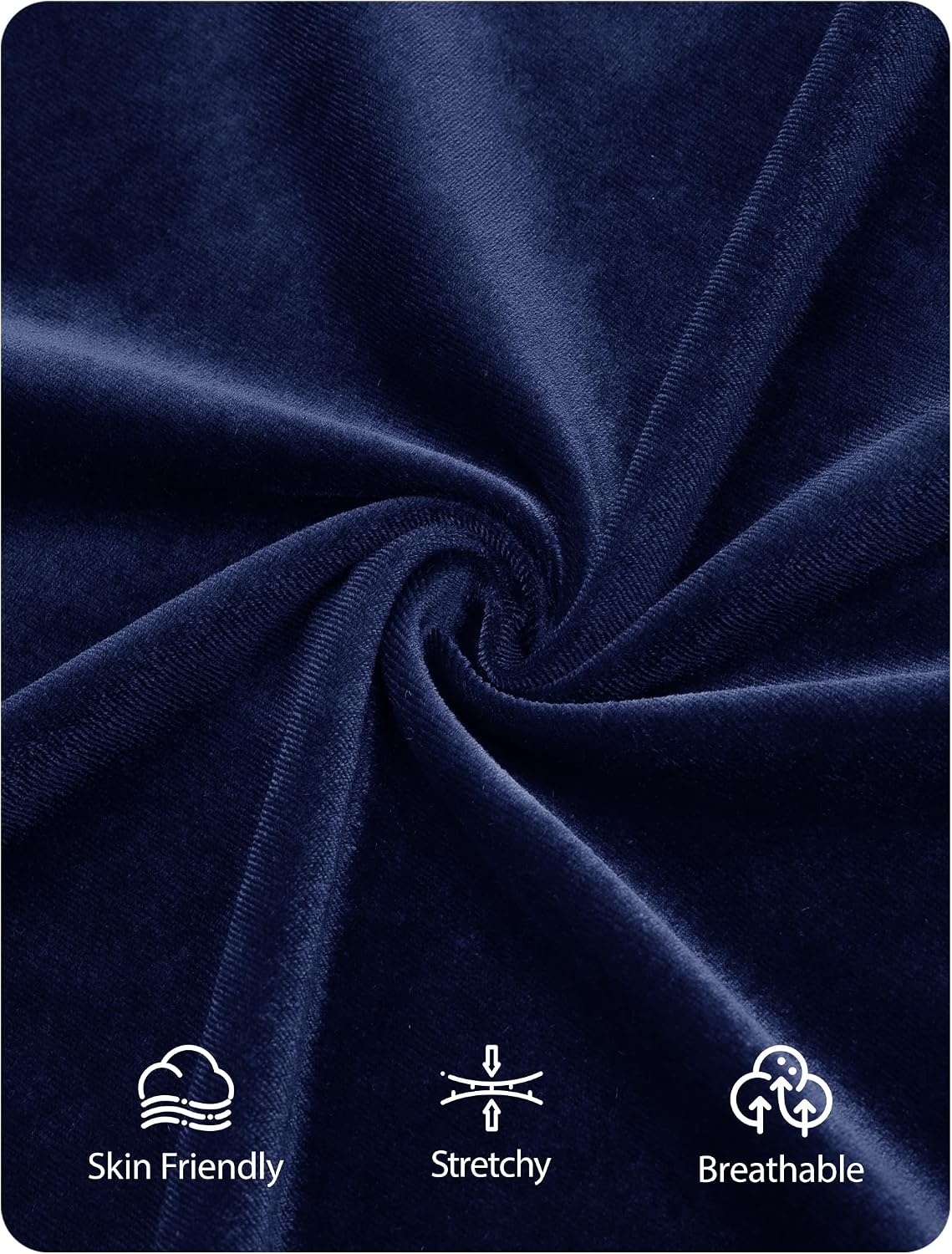 image:imageZESICA Womens Velvet Long Sleeve Off Shoulder Formal Bodycon Maxi DressNavy