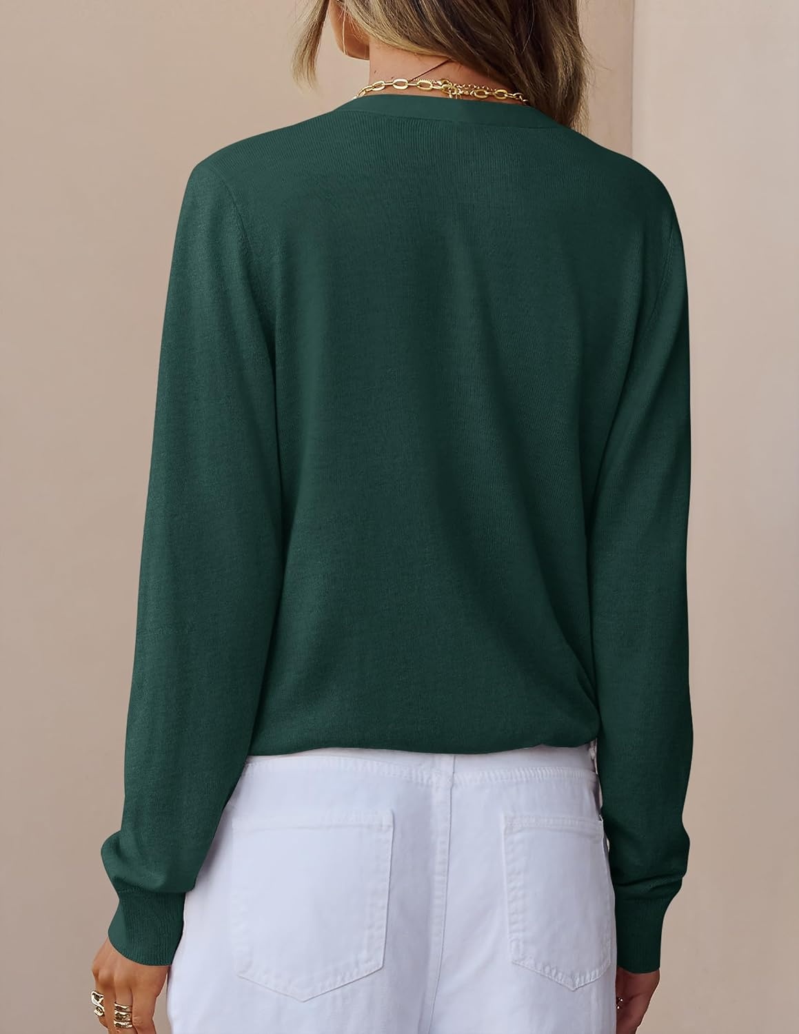 image:imageZESICA Womens Wool Blend Lightweight Cardigan Sweaters 2026 Fall OutfitsDarkgreen