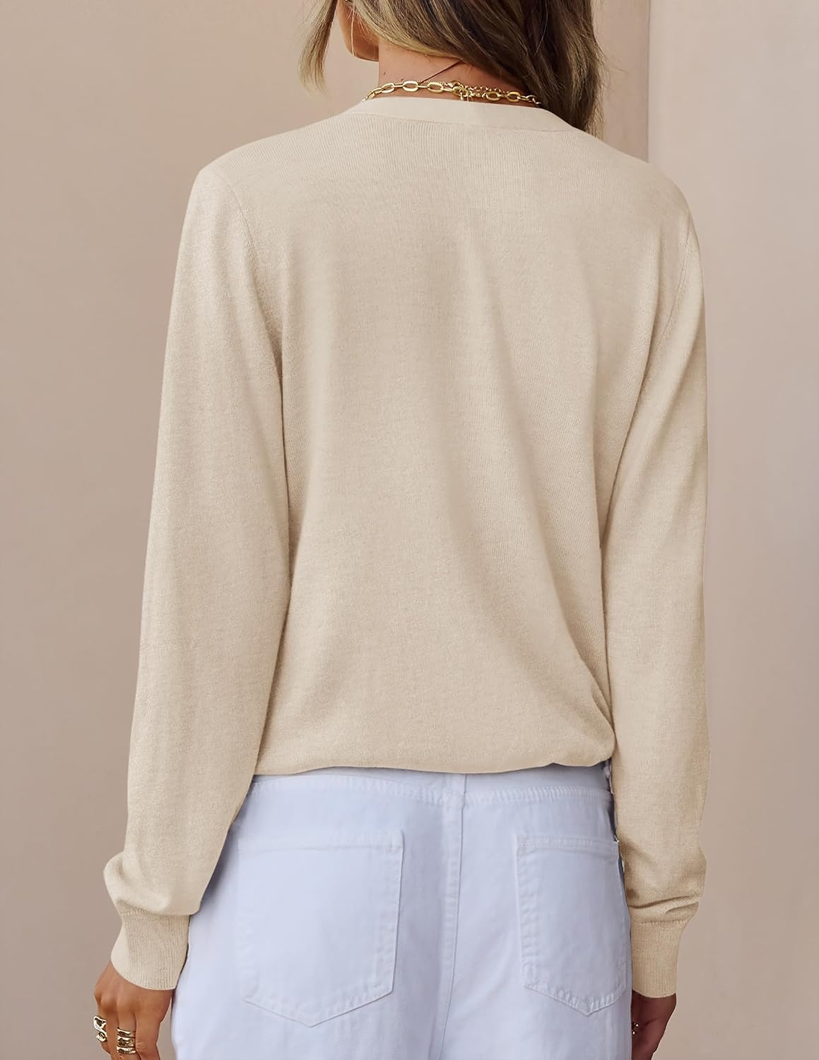 image:imageZESICA Womens Wool Blend Lightweight Cardigan Sweaters 2026 Fall OutfitsOats