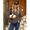 ZESICA Women’s Wool Blend Lightweight Cardigan Sweaters 2026 Fall Outfits(Brown)