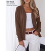 ZESICA Women’s Wool Blend Lightweight Cardigan Sweaters 2026 Fall Outfits(Coffee)