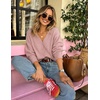 ZESICA Women’s Wool Blend Lightweight Cardigan Sweaters 2026 Fall Outfits(Greypink)