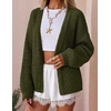 ZESICA Women’s Chunky Open Front Knit Cardigan Sweaters(Avocado)