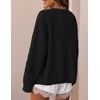ZESICA Women’s Chunky Open Front Knit Cardigan Sweaters(Black)