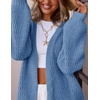 ZESICA Women’s Chunky Open Front Knit Cardigan Sweaters(Blue)