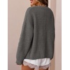 ZESICA Women’s Chunky Open Front Knit Cardigan Sweaters(Dark Grey)
