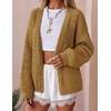 ZESICA Women’s Chunky Open Front Knit Cardigan Sweaters(Ginger)