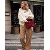 ZESICA Women’s Chunky Open Front Knit Cardigan Sweaters(White)