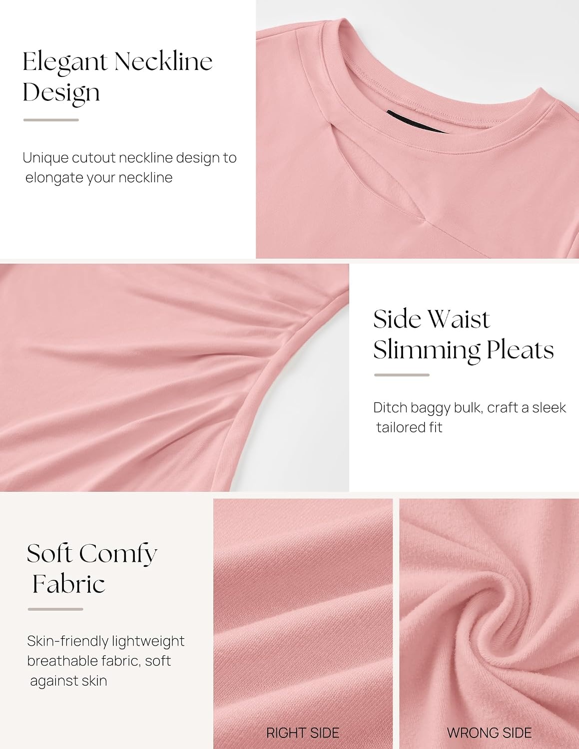 image:imageZESICA Womens 2026 Fall Long Sleeve Bodycon Wedding Guest Maxi DressPink