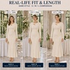 ZESICA Womens 2026 Fall Long Sleeve Bodycon Wedding Guest Maxi Dress(Beige)
