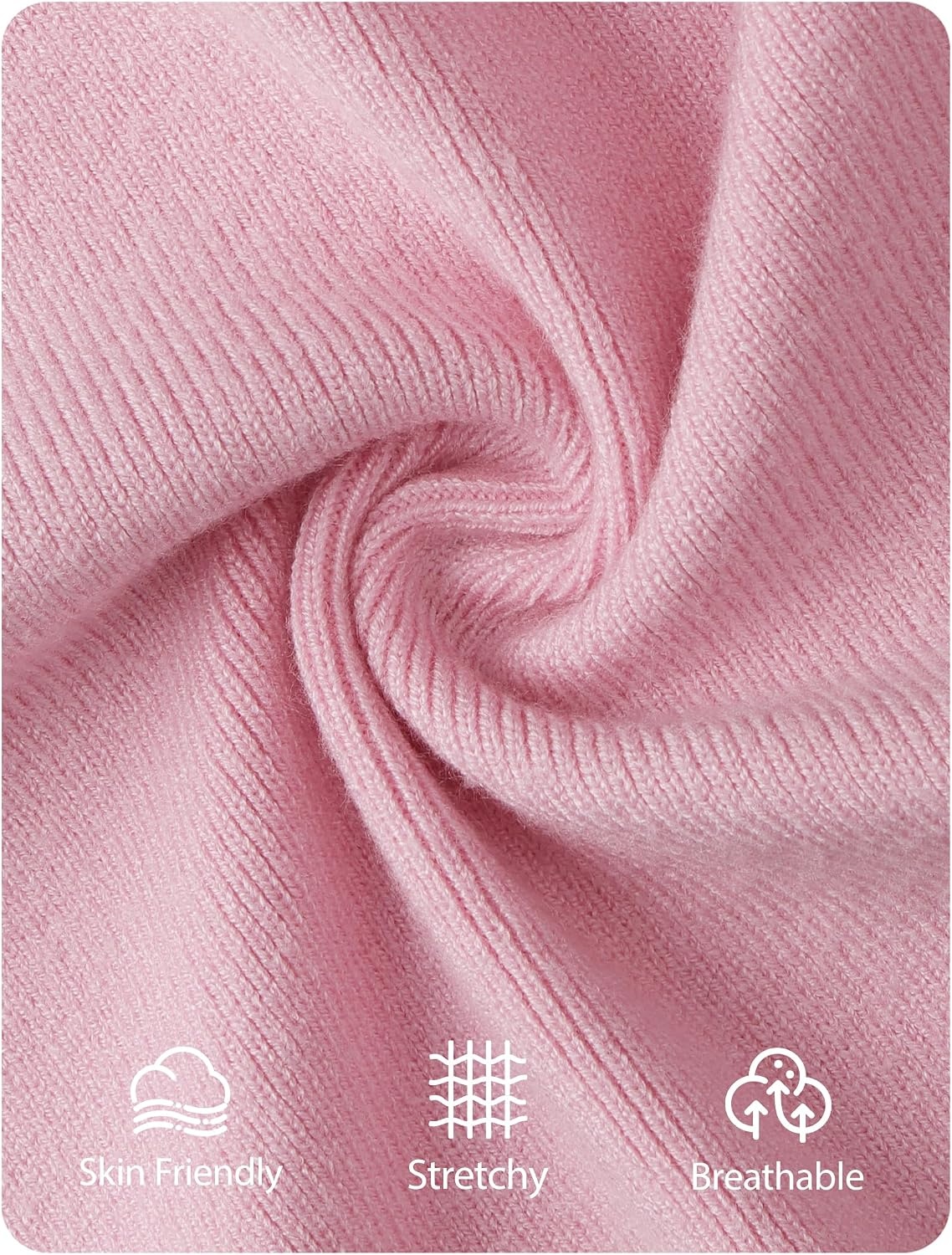 image:imageZESICA Womens Long Sleeve Fitted Waist Knit Cardigan SweatersPink