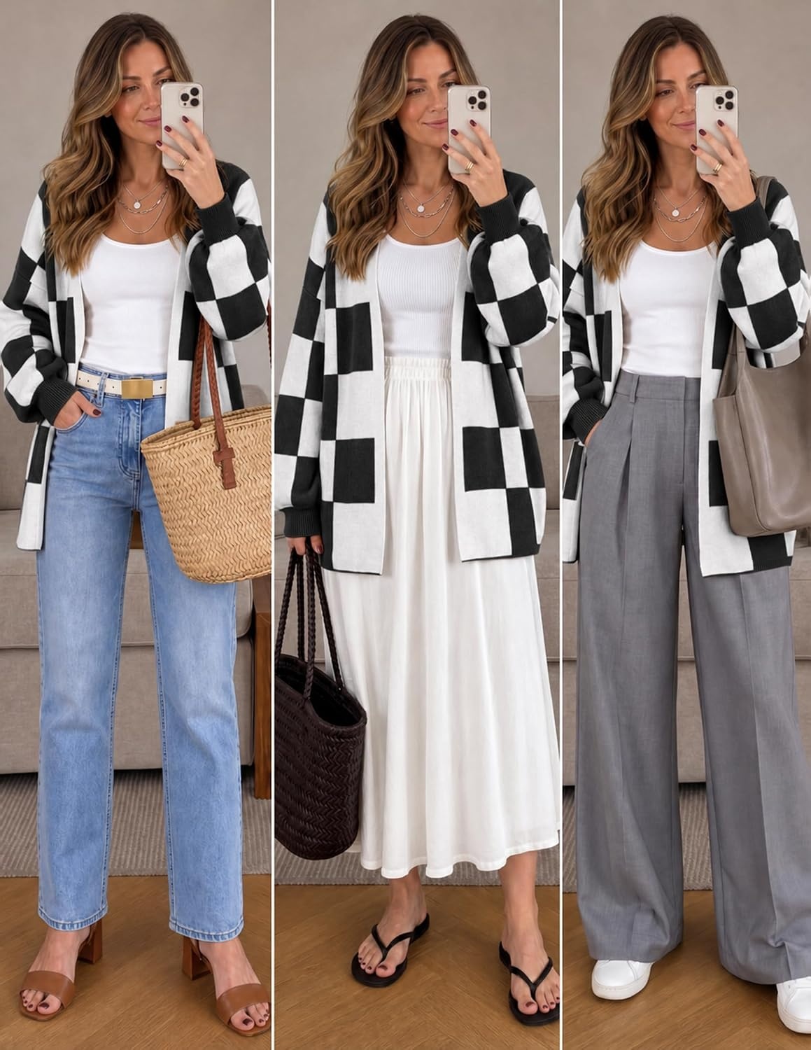image:imageZESICA Womens Oversized Cardigan Sweaters 2026 Fall Trendy OutfitsBlack