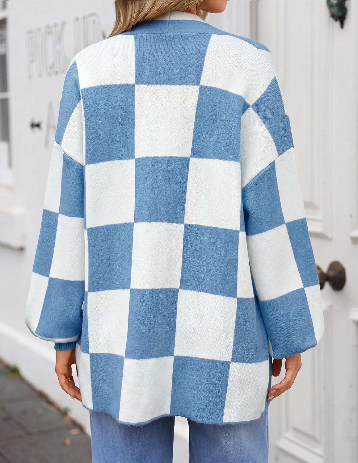 image:imageZESICA Womens Oversized Cardigan Sweaters 2026 Fall Trendy OutfitsBlue