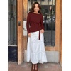 ZESICA Womens Fall Long Sleeve Business Casual Tops Work Blouse(Wine)