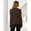 ZESICA Womens Fall Long Sleeve Button Fitted Cardigan Sweaters(Coffee)