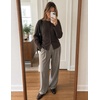 ZESICA Women’s Lightweight Fitted Cardigan Sweaters 2026 Fall Outfits(Brown)