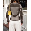 ZESICA Women’s Lightweight Fitted Cardigan Sweaters 2026 Fall Outfits(Khaki Coffee)