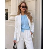 ZESICA Women’s Lightweight Fitted Cardigan Sweaters 2026 Fall Outfits(Lightblue)