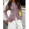 ZESICA Women’s Lightweight Fitted Cardigan Sweaters 2026 Fall Outfits(Purple)