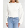 ZESICA Women’s Long Sleeve Cinched Waist Tops Fall Business Casual Shirts(White)