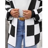 ZESICA Womens Oversized Cardigan Sweaters 2026 Fall Trendy Outfits(Black)