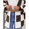 ZESICA Womens Oversized Cardigan Sweaters 2026 Fall Trendy Outfits(Brown)