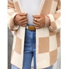 ZESICA Womens Oversized Cardigan Sweaters 2026 Fall Trendy Outfits(Khaki)