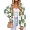ZESICA Womens Oversized Cardigan Sweaters 2026 Fall Trendy Outfits(Bean Green)