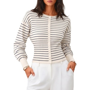 ZESICA Womens Long Sleeve Fitted Waist Knit Cardigan Sweaters(Ivory)