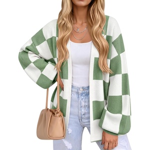 ZESICA Womens Oversized Cardigan Sweaters 2026 Fall Trendy Outfits(Bean Green)