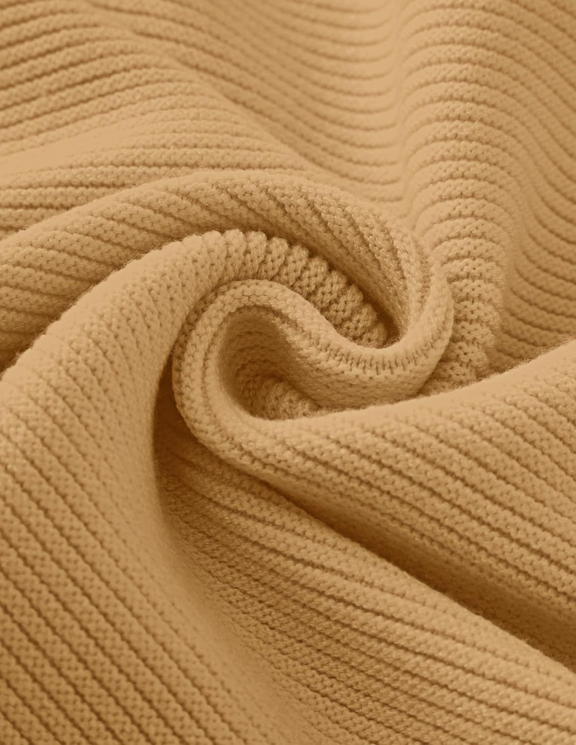 image:imageZESICA Fall Sweaters for Women Long Sleeve Knit Sweater TopsCamel