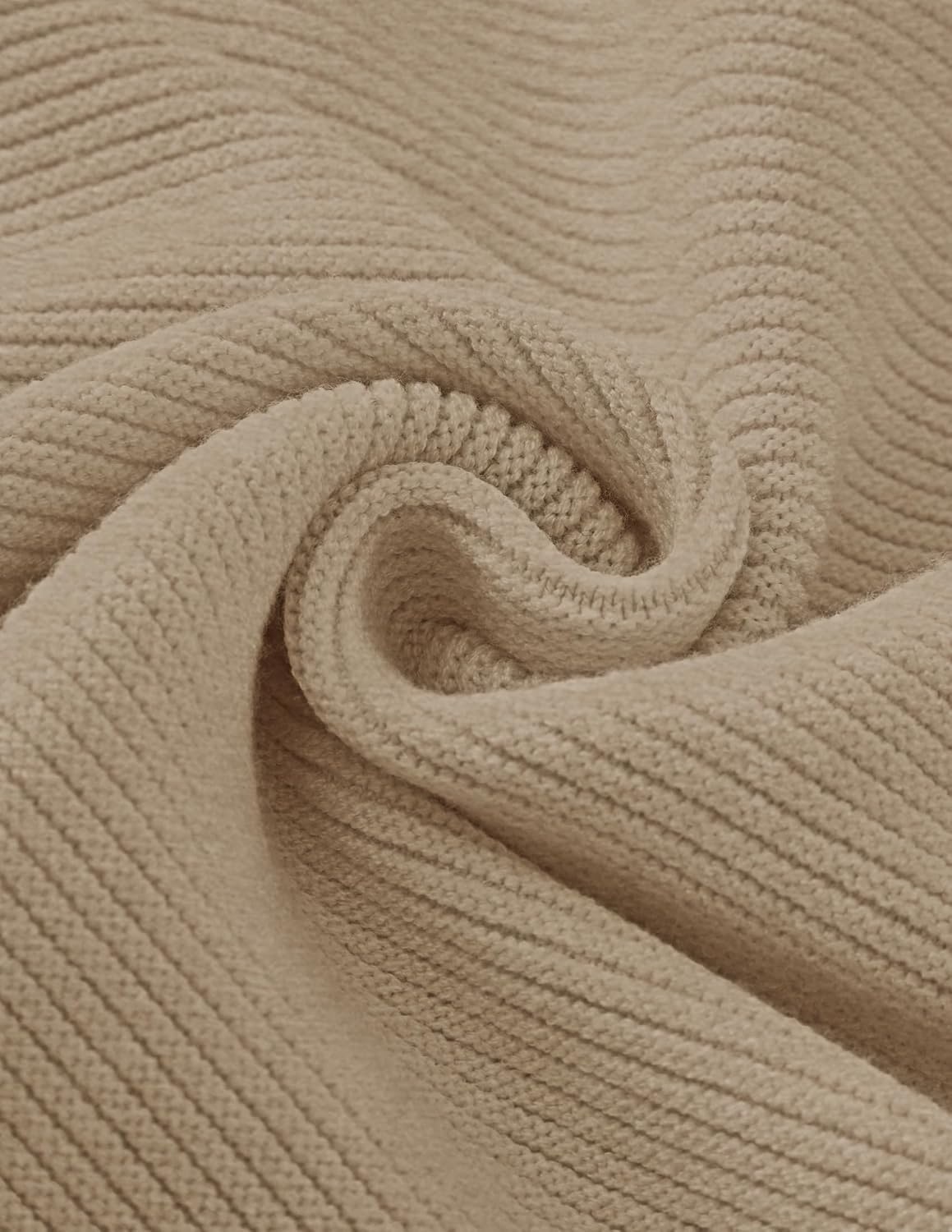 image:imageZESICA Fall Sweaters for Women Long Sleeve Knit Sweater TopsOatmeal