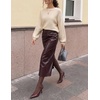 ZESICA Fall Sweaters for Women Long Sleeve Knit Sweater Tops(Apricot)