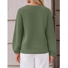 ZESICA Fall Sweaters for Women Long Sleeve Knit Sweater Tops(Armygreen)