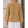 ZESICA Fall Sweaters for Women Long Sleeve Knit Sweater Tops(Camel)