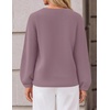 ZESICA Fall Sweaters for Women Long Sleeve Knit Sweater Tops(Darkviolet)