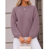 ZESICA Fall Sweaters for Women Long Sleeve Knit Sweater Tops(Darkviolet)